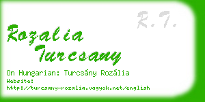 rozalia turcsany business card
